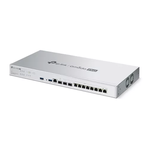 TP-LINK Vezetékes VPN router Router 1xWAN(10Gbps) + 1xWAN/LAN(10Gbps) + 8xLAN(1000Mbps) + 1xGigabit SFP Rackes Omada Pro, G611
