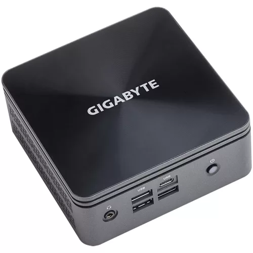 GIGABYTE BRIX HDD, Intel Core i3-10110, UHD Graphics 620, 2xDDR4 SODIMM 2666Mhz (Max. 64GB), 1xM.2 slot, 1x2.5" slot, 2xHDMI, 5xUSB3.2, 1xUSB Type-C, 1xRS232, Intel 1GbE, Intel 3168 WiFi+BT, V...