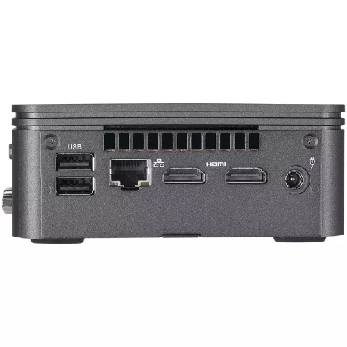 GIGABYTE BRIX HDD, Intel Core i3-10110, UHD Graphics 620, 2xDDR4 SODIMM 2666Mhz (Max. 64GB), 1xM.2 slot, 1x2.5" slot, 2xHDMI, 5xUSB3.2, 1xUSB Type-C, 1xRS232, Intel 1GbE, Intel 3168 WiFi+BT, V...