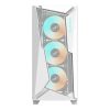 Gigabyte C301 Glass táp nélküli ablakos Mid Tower számítógépház fehér
