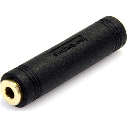 StarTech Jack stereo 3,5mm (3pin) -> Jack stereo 3,5mm (3pin) F/F adapter fekete