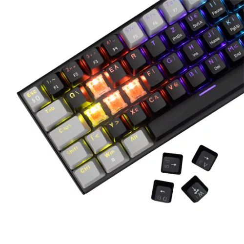 White Shark BILL White Shark GK-002113V2-B-G/R-HU WAKIZASHI-2 vezetékes mechanikus gamer billentyűzet - fekete - HU