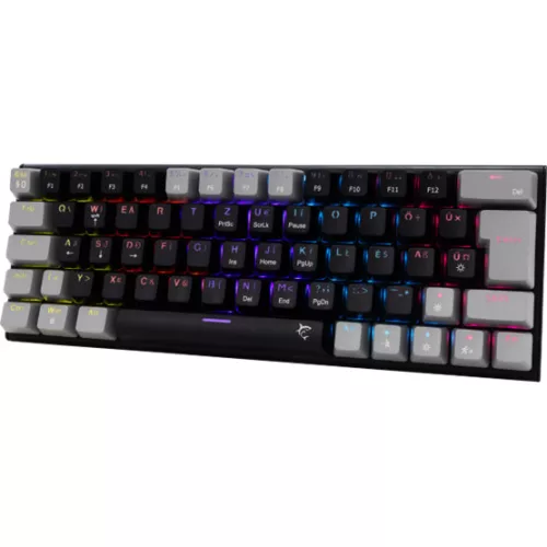 White Shark BILL White Shark GK-002123V2-B-G/BL-HU WAKIZASHI-2 vezetékes mechanikus gamer billentyűzet - fekete/szürke - HU /kék/