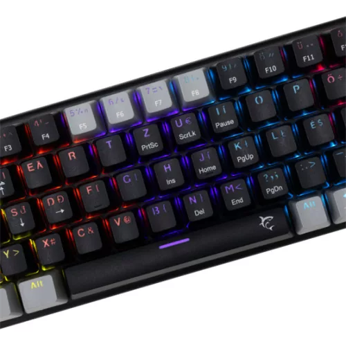 White Shark BILL White Shark GK-002123V2-B-G/BL-HU WAKIZASHI-2 vezetékes mechanikus gamer billentyűzet - fekete/szürke - HU /kék/