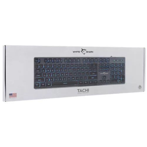 White Shark BILL White Shark GK-003141B-US TACHI vezetékes membrán gamer billentyűzet - fekete - US