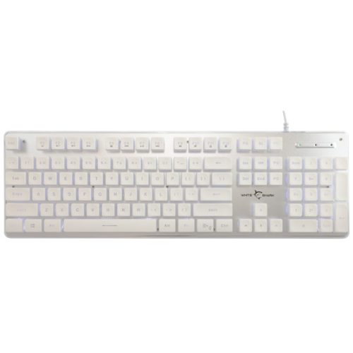 White Shark BILL White Shark GK-003241W-US TACHI vezetékes membrán gamer billentyűzet - fehér - US