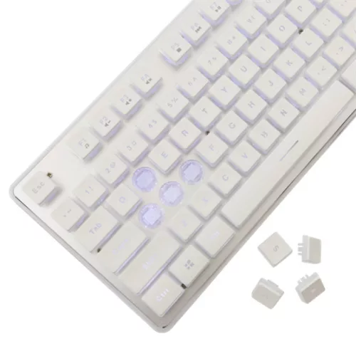 White Shark BILL White Shark GK-003241W-US TACHI vezetékes membrán gamer billentyűzet - fehér - US