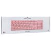 White Shark BILL White Shark GK-003441P-US TACHI vezetékes membrán gamer billentyűzet - rózsaszín - US