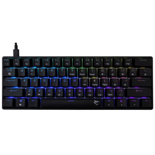White Shark BILL White Shark GK-004121B/BL-US SHINOBI-2 vezetékes mechanikus gamer billentyűzet - fekete - US