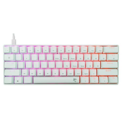 White Shark BILL White Shark GK-004211W/R-US SHINOBI-2 vezetékes mechanikus gamer billentyűzet - fehér - US