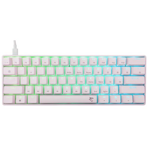 White Shark BILL White Shark GK-004221W/BL-US SHINOBI-2 vezetékes mechanikus gamer billentyűzet - fehér - US