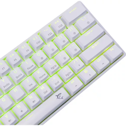White Shark BILL White Shark GK-004223W/BL-HU SHINOBI-2 vezetékes mechanikus gamer billentyűzet - fehér - HU /kék/