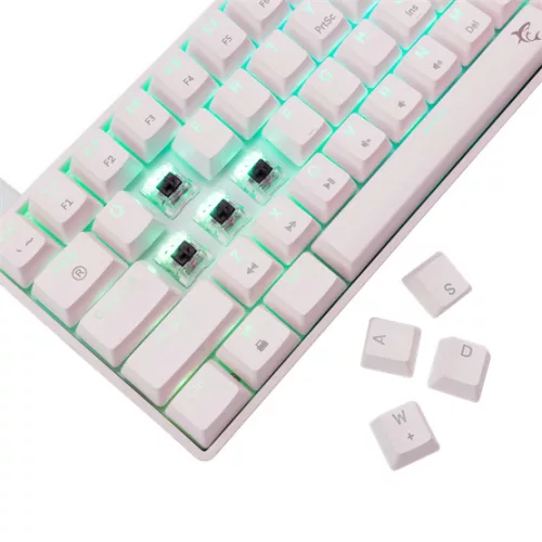 White Shark BILL White Shark GK-004231W/BR-US SHINOBI-2 vezetékes mechanikus gamer billentyűzet - fehér - US