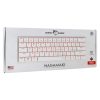 White Shark BILL White Shark GK-006211-W/R-US NAGAMAKI vezetékes mechanikus (Red switch) gamer billentyűzet - fehér - US