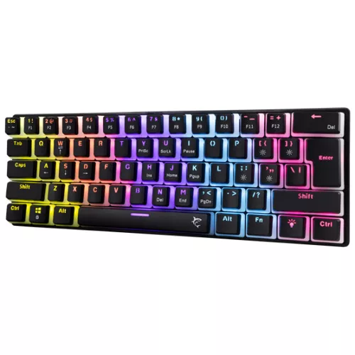 White Shark BILL White Shark GK-2202-2B/BL-US ASHIKO-2 vezetékes mechanikus gamer billentyűzet - fekete - US