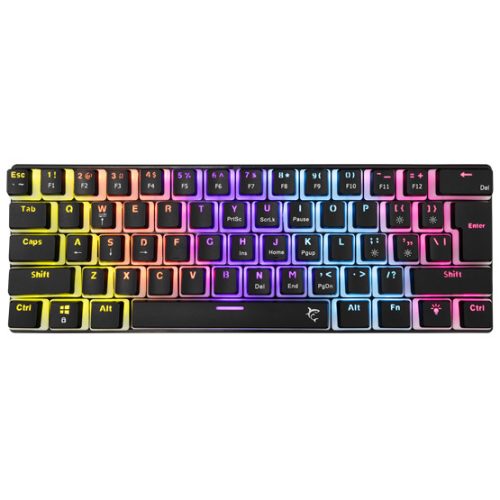 White Shark BILL White Shark GK-2202-2B/R-US ASHIKO-2 vezetékes mechanikus gamer billentyűzet - fekete - US