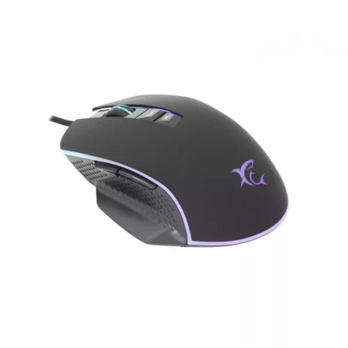 WHITESHARK WHITE SHARK GARETH gamer egér, fekete