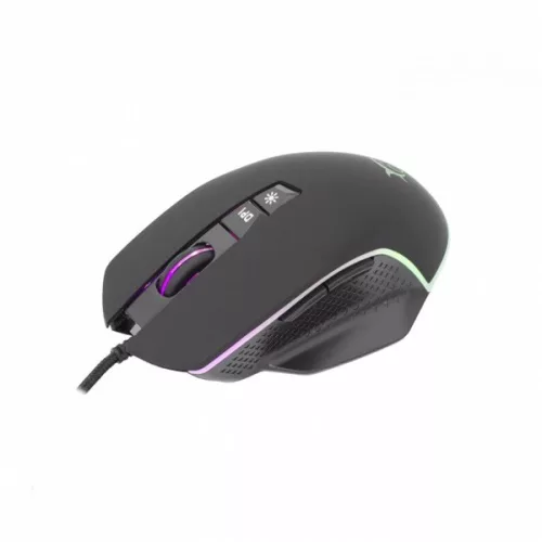 WHITESHARK WHITE SHARK GARETH gamer egér, fekete