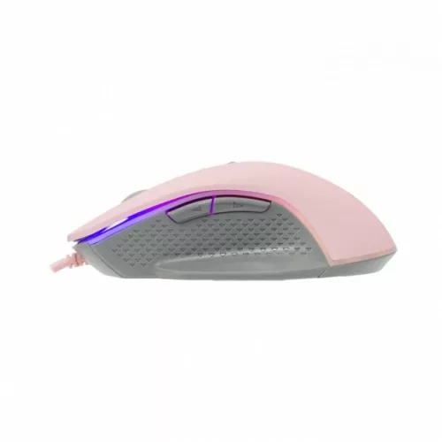 WHITESHARK WHITE SHARK GARETH gamer egér, pink