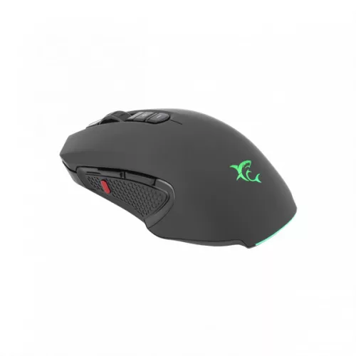 WHITESHARK WHITE SHARK GRIFLET (GM-5011) gamer egér, 8D, fekete, 6400 dpi, RGB