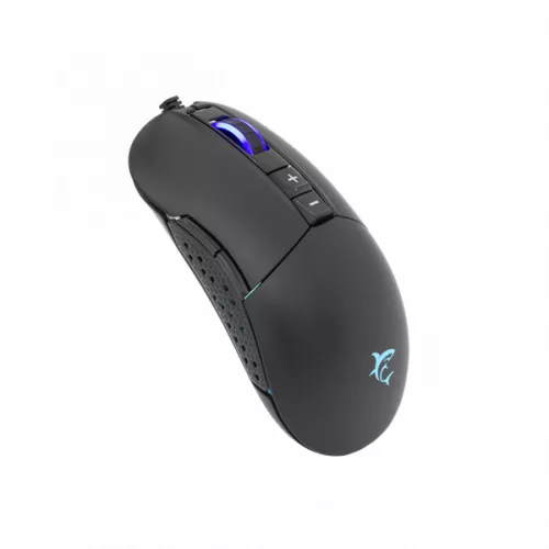 WHITESHARK WHITE SHARK ARTHUR (GM-9005) gamer egér, 9D, fekete, 10000 dpi, RGB