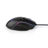 Nedis GMWD510BK gamer egér, állítható 800 / 1200 / 2400 / 3200 / 4800 / 7200 dpi | Gombok száma: 6 | RGB