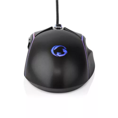 Nedis GMWD510BK gamer egér, állítható 800 / 1200 / 2400 / 3200 / 4800 / 7200 dpi | Gombok száma: 6 | RGB