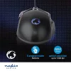 Nedis GMWD510BK gamer egér, állítható 800 / 1200 / 2400 / 3200 / 4800 / 7200 dpi | Gombok száma: 6 | RGB