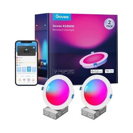 Govee Smart LED Süllyesztett Lámpa  4" (2-es csomag)