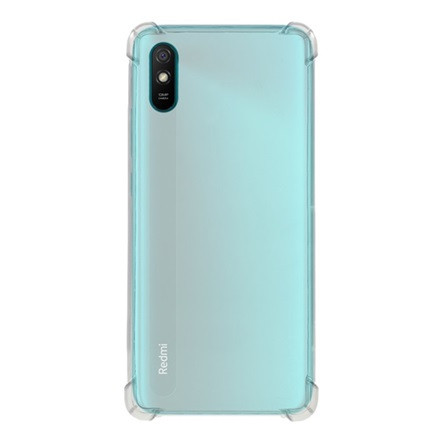 Gigapack Redmi 9A Gigapack Szilikon telefonvédő ütésállóság, légpárnás sarok, ÁTLÁTSZÓ