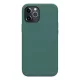 Nillkin iPhone 12 Pro Max NILLKIN FLEX PURE szilikon telefonvédő ultravékony, matt, SÖTÉTZÖLD