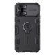 Nillkin iPhone 12 Pro Max NILLKIN CAMSHIELD ARMOR defender szilikon telefonvédő ütésállóság, tartógyűrű, FEKETE