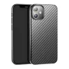 Hoco iPhone 12 mini HOCO DELICATE SHADOW szilikon telefonvédő karbon minta FEKETE