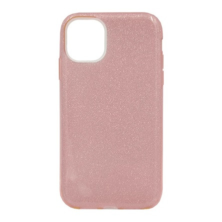 Gigapack iPhone 11 Gigapack szilikon telefonvédő műanyag belső, csillogó hátlap, RÓZSASZÍN