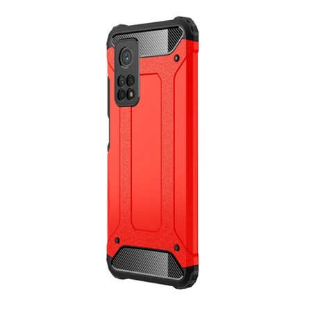 Gigapack Xiaomi Mi 10T 5G Gigapack Defender szilikon telefonvédő ütésállóság, fémhatás, PIROS
