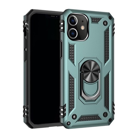Gigapack iPhone 12 mini Gigapack Defender szilikon telefonvédő ütésállóság, mágneses, SÖTÉTZÖLD