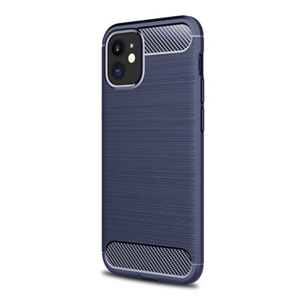 Gigapack iPhone 12 mini Gigapack szilikon telefonvédő ütésállóság, karbon minta, SÖTÉTKÉK