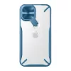 Nillkin iPhone 12 Pro Max NILLKIN CYCLOPS műanyag telefonvédő ütésállóság, kitámasztó, SÖTÉTKÉK