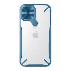   Nillkin iPhone 12 Pro Max NILLKIN CYCLOPS műanyag telefonvédő ütésállóság, kitámasztó, SÖTÉTKÉK