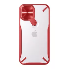   Nillkin iPhone 12 Pro Max NILLKIN CYCLOPS műanyag telefonvédő ütésállóság, kitámasztó, PIROS