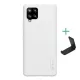 Nillkin Samsung A42 5G NILLKIN SUPER FROSTED műanyag telefonvédő gumírozott, érdes felület + asztali tartó, FEHÉR