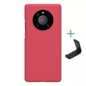   Nillkin Huawei Mate 40 Pro NILLKIN SUPER FROSTED műanyag telefonvédő gumírozott, érdes felület + asztali tartó, PIROS