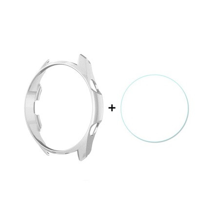Enkay Samsung Watch 3 eSIM 45mm ENKAY műanyag keret ütésálló + kijelzővédő üveg EZÜST