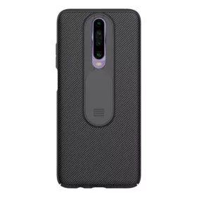   Nillkin Redmi K30 NILLKIN CAMSHIELD szilikon telefonvédő ütésállóság, csíkos, FEKETE