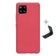 Nillkin Samsung A42 5G NILLKIN SUPER FROSTED műanyag telefonvédő gumírozott, érdes felület + asztali tartó, PIROS
