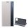 Gigapack iPhone 12 Gigapack tok álló, textil hatású aktív FLIP, Smart View Cover, SZÜRKE