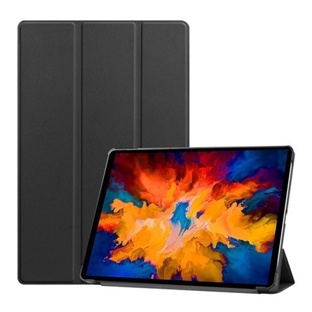 Gigapack Lenovo Tab P11 Pro Gigapack tok álló, bőr hatású aktív FLIP, asztali tartó, FEKETE