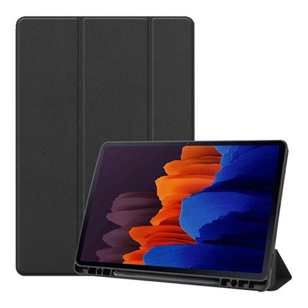 Gigapack Samsung Tab S8 Plus LTE Gigapack Tok álló, bőr hatású aktív FLIP, ceruza tartó, FEKETE