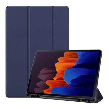Gigapack Samsung Tab S8 Plus LTE Gigapack Tok álló, bőr hatású aktív FLIP, ceruza tartó, SÖTÉTKÉK