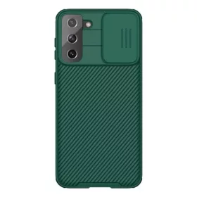   Nillkin Samsung S21 Plus NILLKIN CAMSHIELD PRO szilikon telefonvédő ütésállóság, csíkos, SÖTÉTZÖLD